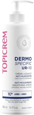 Topicrem, UR-10 Smoothing Cream For Rough Skin And Deep Moisturizing 500 Ml