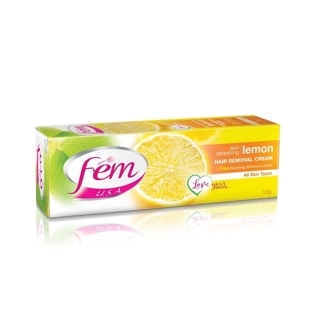 Fem USA Skin Refreshing Lemon Hair Removal Cream All Skin Types 120g