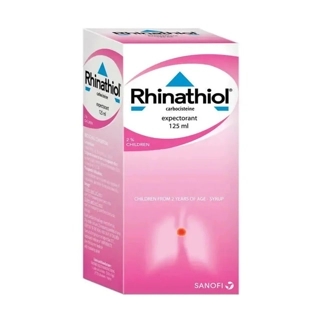 Rhinathiol Children's Syrup, Carbocisteine Mucolytic for Cough Relief - 125ml