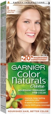 Garnier Color Naturals 8 Light Blonde Permanent Hair Color Bright Blonde Look