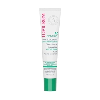 Topicrem, AC Control Anti Blemish Cream For Oil Balance And Clear Skin 40 Ml