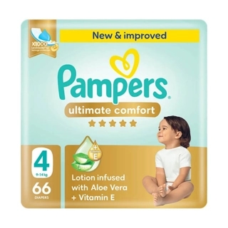 Pampers Premium Care Tape Diapers Size 4 (9-14 Kg) 66 Diapers