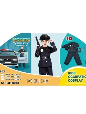 Police officer costume set for children