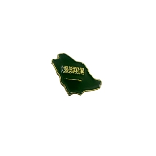 Green Kingdom Map Brooch green gold