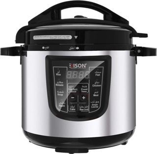 EDISON.PRO Electric Pressure Cooker Pro with Granite Bowl and Handle 12L 1600W