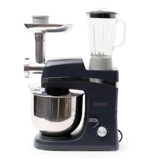 Tefal 1000W Edison 4 in 1 LED Lighted Mixer, Dark Grey, Glossy