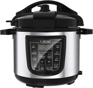 EDISON.PRO Electric Pressure Cooker Pro with Granite Bowl and Handle 10L 1400W