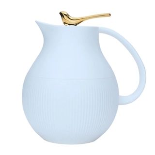 Royal 6 Luxury Thermos 0.95L White Sparrow Golden Pressure