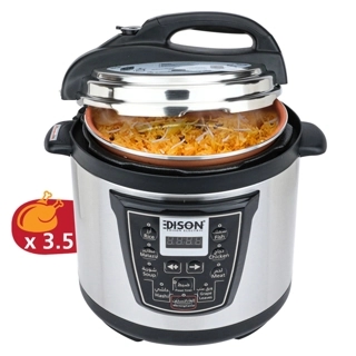 Edison Electric Pressure Cooker with Tefal Bowl 10L 1600W