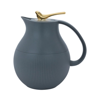 Royal 6 Luxury Thermos 0.95L Dark Grey Golden Sparrow Pressure