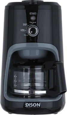 EDISON Coffee Maker + Pro Grinder 0.6L 900W