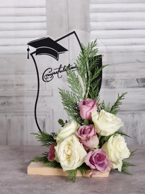 Graduation Stand Fresh Flowers