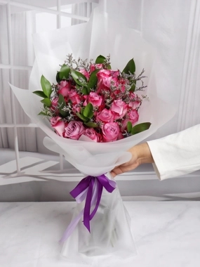 Purple Flowers Bouquet 20
