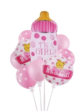 Baby Girl Balloon Foil Set