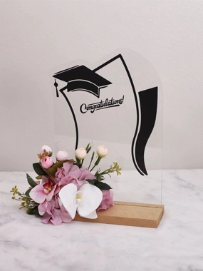 Graduation Stand Artificial Flowers