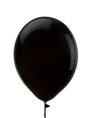 Black latex plain balloon 12inch