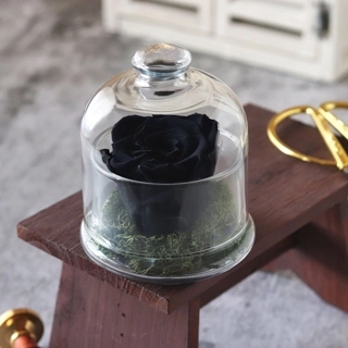 Preserved rose black d