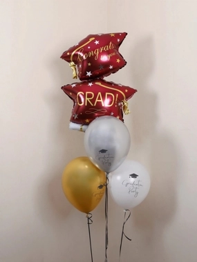 Graduation Balloons Win Set
