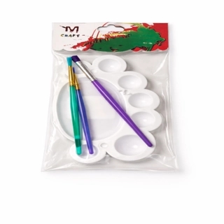 14 Pieces Paint Brush Set with Palette KY14-13
