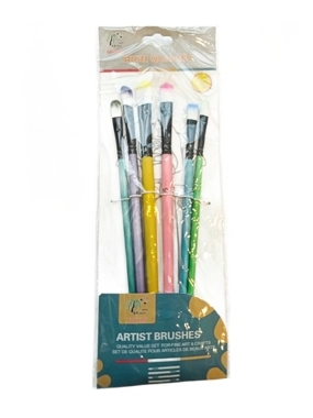 6 Pieces Paint Brush Set KY14-3