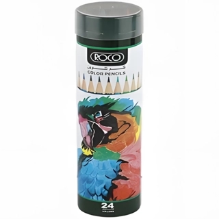 Roco 24 Colors Wooden Colored Pencils