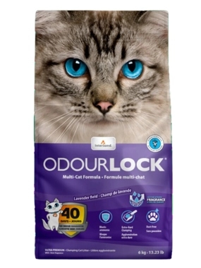 Odourlock Fragrance Lavender Clumping Cat Litter 6kg-13.22Lb