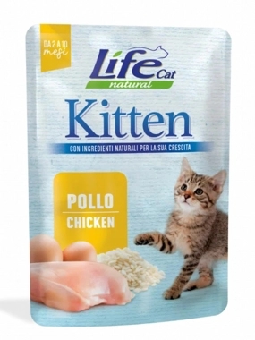 Life Cat Natural Kitten Pollo Chicken Wet Food 70g