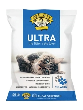 DR. Elseys Ultra Clumping Unscented Natural Ingredients Cat Litter 18.14kg / 40 Lb