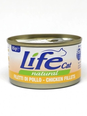 Life Cat Natural Chicken Fillets Wet Food 85g