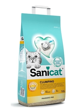 Sanicat Clumping Fragrance Free Cat Litter 10L