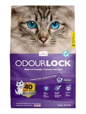 Odourlock Lavender Field Champ De Lavande Clumping Cat Litter 12kg-26.45Lb