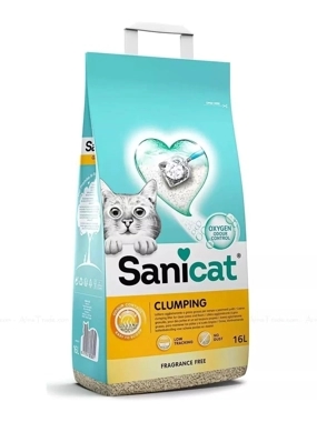 Sanicat Clumping Fragrance Free Cat Litter 16L