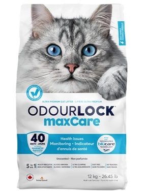 Odourlock Maxcare Unscented Clumping Cat Litter 12kg-26.45Lb