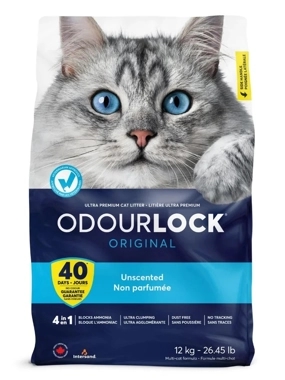 Odourlock Unscented Clumping Cat Litter 12kg-26.45Lb
