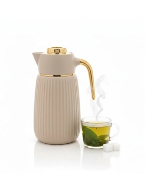 Lalouza Thermos beige & gold 1 Liter