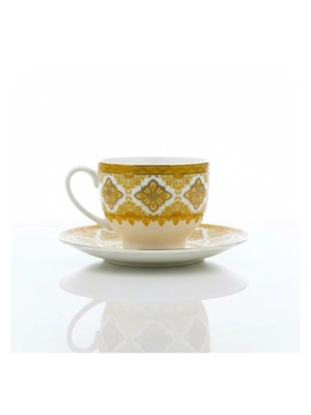 6-Piece Gold-Patterned Porcelain Tea Set