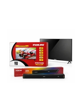 Nikai 32" TV + 80W Soundbar Bundle