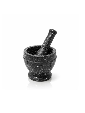 Granite-Style Mortar and Pestle Set Elegant Kitchen Design 2 Pieces