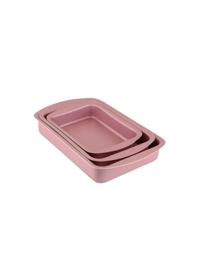 Tefal Rectangular Baking Tray Set – 3 Pieces