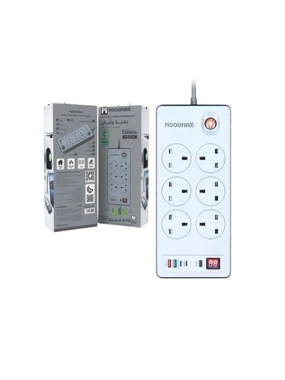Smart Power Extension from Moog Max – 6 Outlets