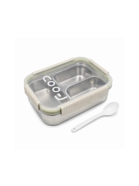 Divided Lunch Box with Spoon