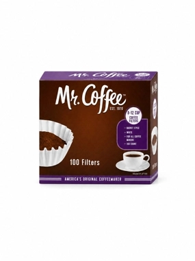 Mr. Coffee White Paper Coffee Filters (8–12 Cups) – 100 Filters