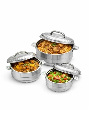 Al Saif Stainless Steel Food Storage Set – 2500 - 3500 - 5000