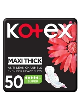 Kotex Maxi Large Sanitary Pads With Wings 50 Pads 6281002431076