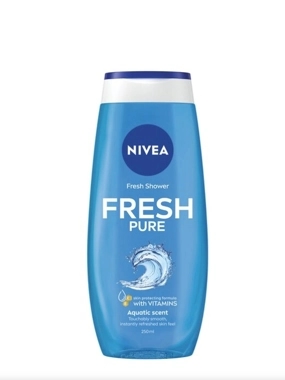 Nivea Fresh Pure Shower Gel Sea Minerals Aquatic Scent 250Ml 4005900212290