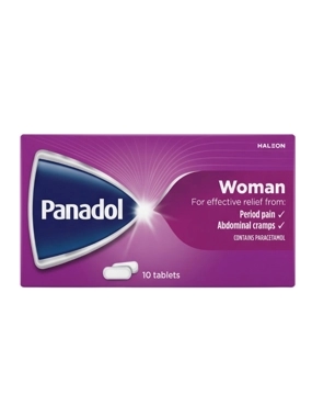 Panadol Woman relief from period pain 10 Tablets