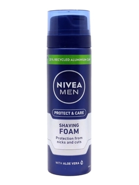 NIVEA MEN Shaving Foam for Protection and Care with Aloe Vera Extract - 200ml 4005808817009