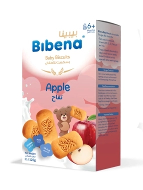 BIBENA BABY BISCUITS APPLE 120gm 656750961124