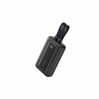 Anker Zolo 30Wh 10000mAh Power Bank with Type C Port Built in Type C Cable and Built in Lightning Cable Black