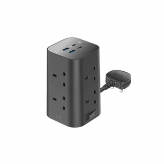 Anker 20W Power Strip 12 in 1 8 AC Outlets 2 Type C Outlets and 2 USB Outlets